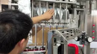 Multilane packing machine : change roll film 7