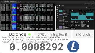 mining monero with xmrig, live stream (boring) (Part 2/2)