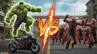 hulk vs zombie killer Indian Bike driving 3d