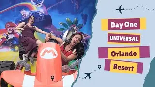 Universal Orlando Resort Travel Vlog Day One! 2 Parks in One Day.