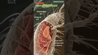 Insects Alimentary Canal Animation | Insects Anatomy | Insects AI Art | 01
