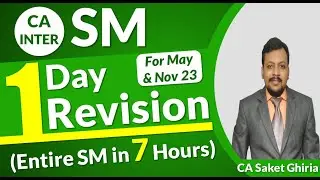 Complete Strategic Management Marathon Revision in 7 Hours I CA INTER I May & Nov 23