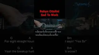 Robyn Ottolini - Sad To Work Guitar Chords Lyrics #shorts