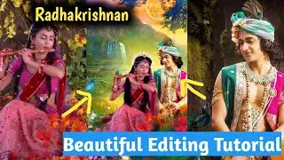 Easy Radhakrishna Creative Background Photo Editing Tutorial|Radhakrishna Photo Editing