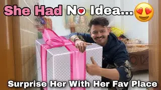 Surprised Wife With Her Favorite Temple Darshn 🛕💖 | Her Reaction + What’s Inside This Huge Pink Box?