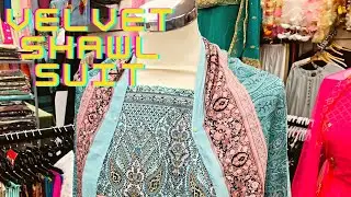 Dressing a Mannequin with a Print Velvet Shawl + Crushed Velvet Fabric Update + Warm Winter Fabrics