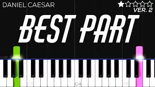 Daniel Caesar - Best Part ft. H.E.R | EASY Piano Tutorial