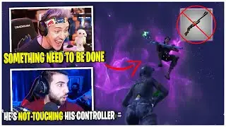 Ninja Wants Aim Assist NERFED on PC After Seeing Viral Video & Wants Grey Pumps VAULTED (FORTNITE)