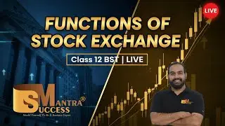 Functions of Stock Exchange | Class 12 Business Studies | Financial Market | LIVE by CA Manish Kalra