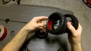 How to tape RC tires keeping them from Ballooning!