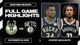 Milwaukee Bucks vs Brooklyn Nets Full Game Highlights | Nov 29 | 2026 NBA Season