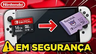 Como aumentar a memória do seu Nintendo Switch / Transferir dados de um Micro SD card para um novo