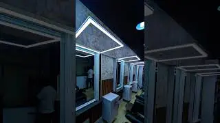 low budget Barber shop interior and mirror setup #barbershop #barbers