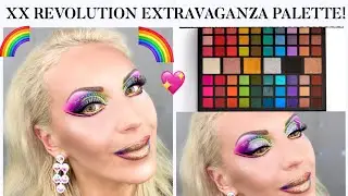 XX REVOLUTION XXTRAVAGANZA PALETTE, PRIDE MONTH, REVIEW, SWATCHES, TUTORIAL