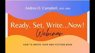 Ready. Set. Write...Now! FREE TRAINING on How to Write Your First Non-Fiction Book