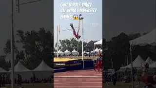 Women&rsquo;s pole vault finals all india university #trackandfield #video #youtubeshorts