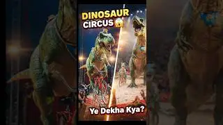 DINOSAUR CIRCUS 😱 | Cycle Chalata Dinosaur! Ye Dekha Kya? 🔥🦖 #dinosaur #pterosaurus #26january #ai