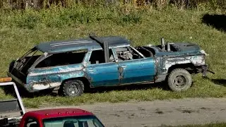 Demolition Derby Pit Walk Fayette County Fairgrounds 2024  Day 2 Full Size Compacts Demo Derbies
