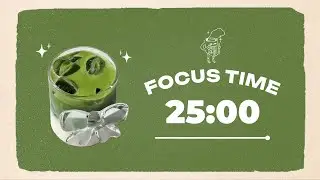 🍵 Study with Me | Matcha | 25/10 Timer | Chill Lo-fi 🎶 | 4 Hour Focus Session