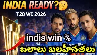 India Ready for T20 World Cup? 💪 Strengths vs Weaknesses | Team Analysis