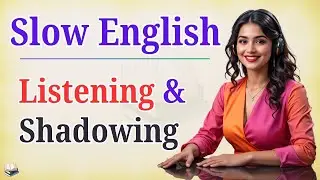 Slow Listening & Shadowing for Beginners (A1&ndash;A2) | Advance Smooth English | how to learn english