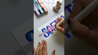 Easy Name Card idea💜🩷💙| #shorts #name #namecard