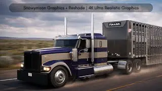 ATS 1.57 | International 9900 Custom | Live stock haul | Snowymoon + Reshade 4K Graphics #ats