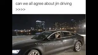 Jin's driving skills is fabulous no doubt 🔥🔥🔥