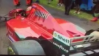 Eddie Irvine  1996 Goodwood Festival Of Speed. Ferrari 412 T2