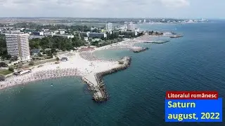 Litoralul românesc: Saturn din dronă, sfârșit de august, 2022