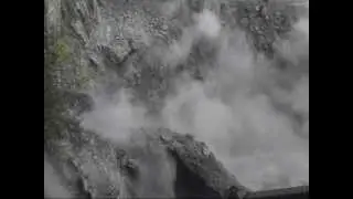 Blast at Glines Canyon Dam, Elwha River Restoration