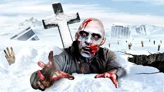 ЗИМНЯЯ КАТАСТРОФА в GTA 5! (Землетрясение, снег, зомби)