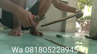 Pengrajin Sangkar Ayam Hutan || Cara Bikin Sangkar Ayam Hutan Hijau || LOMBOK - NTB
