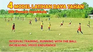 Latihan daya tahan untuk pemain sepakbola. Membantu meningkatkan stamina pemain [Latihan Fisik]