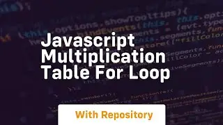 Javascript multiplication table for loop