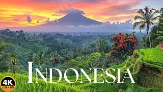Indonesia Scenic Relaxation | Volcanic Peaks and Tropical Paradises in 4K Video 60 FPS