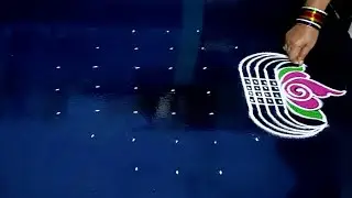 Traditional rangoli design / Beautiful padi kolam / Easy festival rangoli design