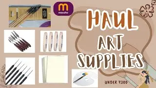 🛍️ Meesho Art Supplies Haul Under ₹300 | ASMR Unboxing & Satisfying Sounds 🎨✨