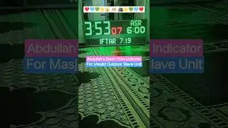 Masjid Namaz Time Table LED Clock #repairs #yt #service #repairing #viral #trending #popular #shorts