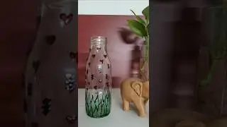 Fun activity for kids #kidsactivity #fun #timepass #glasspainting #glasscolours #bottlepainting