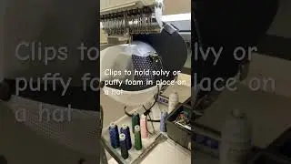 How to hold puffy foam or solvy in place while sewing