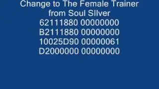 Pokemon Heart Gold and Soul Silver US Action Replay Codes part 1
