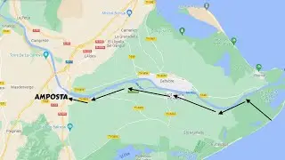 Ruta en bicicleta por el Delta del Ebro. De  l´aldea a deltebre hasta el  mar y vuelta a amposta