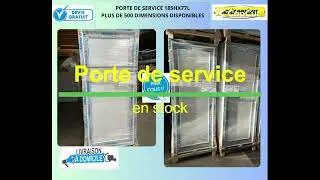 PORTE DE SERVICE PVC EN STOCK &Agrave; PARTIR DE 119 &euro; TTC #iledefrance #paris #portes