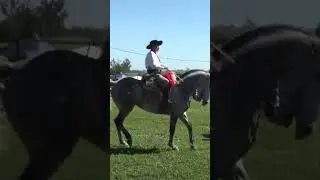 Ingreso de la Agrupaci&oacute;n Centro Tradicionalista Punta Gorda en Las Cuevas Entre Rios