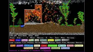 Burning Materials Demo - Sandboxels