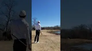 '21 Apex MB from slight downhill lie and I got a little draw tilt on it. Left myself above the hole.