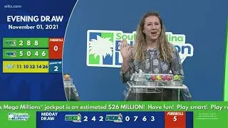 Evening SC lottery results November 1 2021