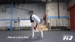 Parallette: Pike to L sit to Pike