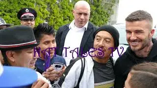 David Beckham stops SUV To Greet Waiting Fans